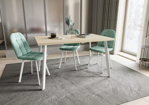 Стол Дублин 32 CRAFT М бабочка В2, ЛДСП (1200*800*380) Туя / белый/ЛДСП Туя Стол Дублин 32 CRAFT М бабочка В2, ЛДСП (1200*800*380) Туя / белый/ЛДСП Туя