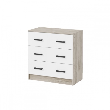 мс для спальни Ронда КМ-02 Дуб крафт серый / Белый