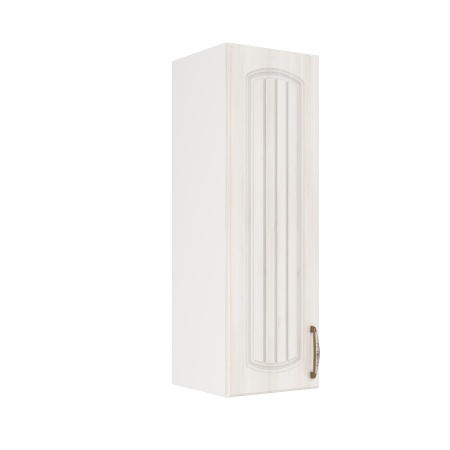 Шкаф верхний (премьер) ШВ 300Н Корпус: ЛДСП белый 16мм; фасад: фрезеровка Гренада, МДФ сандал 16мм