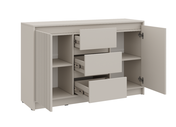 МИРЕН Комод КМ-003 Корпус - Кашемир 5981 BS  Фасад МДФ - матовая Моно керамика