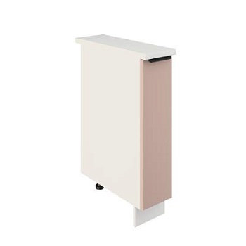 Шкаф шижний ШНБ 200 Корпус: ЛДСП белый 16мм; фасад: фрезеровка Норд, МДФ софт какао 16 мм