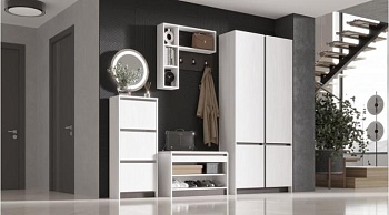 Модульная прихожая Бостон Анкор светлый / Венге