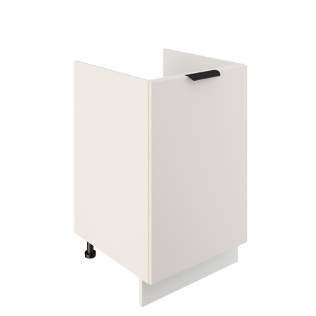 Шкаф нижний под мойку ШНМ 500 Корпус: ЛДСП белый 16мм; фасад: фрезеровка Норд, МДФ софт даймонд 16 мм