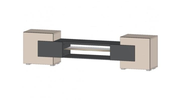 ТВ тумба Фэнтези Кашемир / Графит