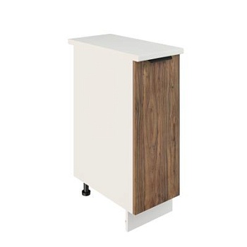 Шкаф нижний ШН 300 Корпус: ЛДСП белый 16мм; фасад: фрезеровка Норд, МДФ орех канадский 16 мм Шкаф нижний ШН 300 Корпус: ЛДСП белый 16мм; фасад: фрезеровка Норд, МДФ орех канадский 16 мм