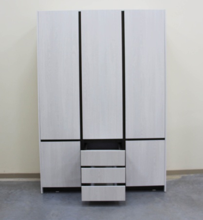 Бостон Шкаф 3-х створчатый Анкор светлый / Венге