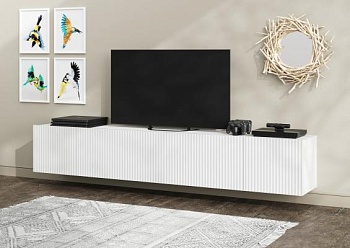 СКАНДИ под TV в гостиную (МДФ) Белый / Белый