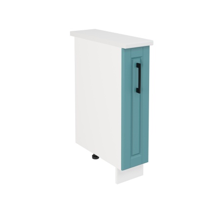 Шкаф шижний ШНБ 200 Корпус: ЛДСП белый 16мм; фасад: фрезеровка Барселона, МДФ морское дерево 16мм