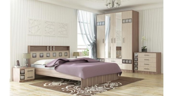 Модульная спальня Коста-Рика Ясень Шимо комбинированный Модульная спальня Коста-Рика Ясень Шимо комбинированный