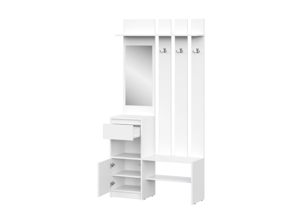 мс Айден ВШ06-1000 белый ЛДСП/белый ЛДСП