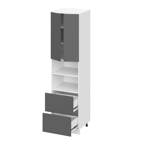 Пенал (премьер) ПД600Н-22Я Корпус: ЛДСП белый 16мм; фасад: фрезеровка Норд, МДФ орех канадский 16 мм Пенал (премьер) ПД600Н-22Я Корпус: ЛДСП белый 16мм; фасад: фрезеровка Норд, МДФ орех канадский 16 мм