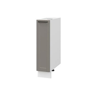 Шкаф шижний ШНБ 200 Корпус: ЛДСП белый 16мм; фасад: фрезеровка Диада, МДФ лофт кварц 16 мм