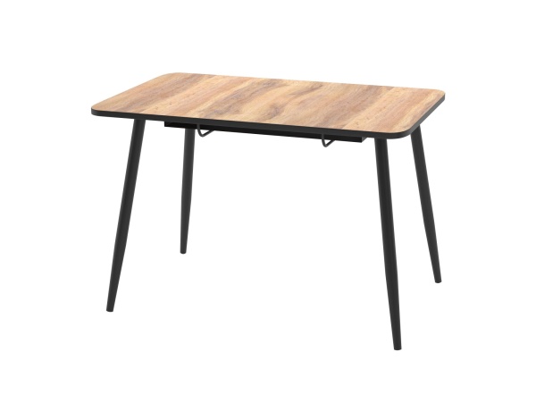 Стол Турин раздвижной В1, пластик Дуб Вотан / Черный