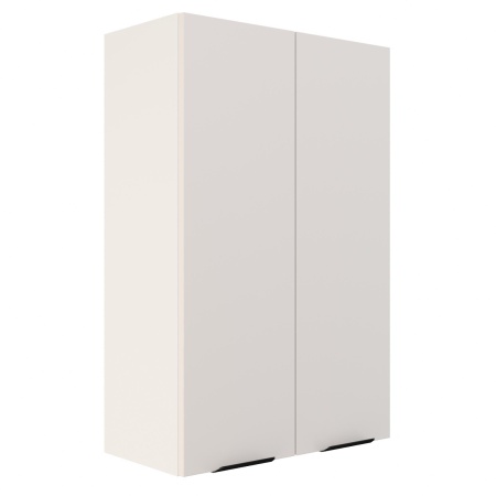 Шкаф верхний (премьер) ШВ 600Н Корпус: ЛДСП белый 16мм; фасад: фрезеровка Норд, МДФ софт даймонд 16 мм