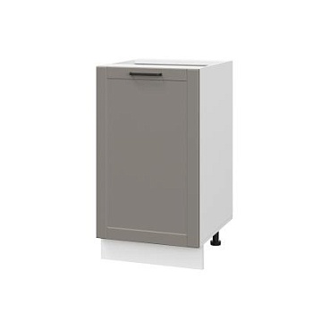 Шкаф нижний ШН 450 Корпус: ЛДСП белый 16мм; фасад: фрезеровка Диада, МДФ лофт кварц 16 мм