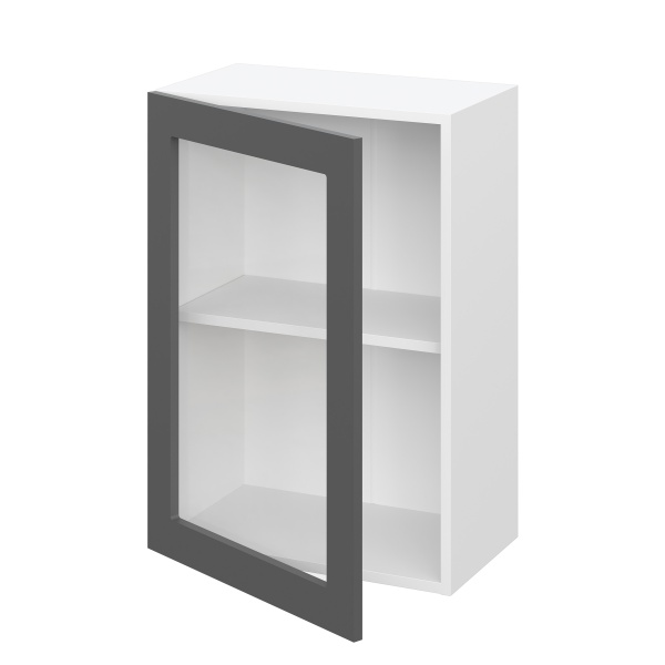 Шкаф верхний со стеклом ШВС 500 Лондон дуб сканди (МДФ 16мм МС София) Шкаф верхний со стеклом ШВС 500 Лондон дуб сканди (МДФ 16мм МС София)