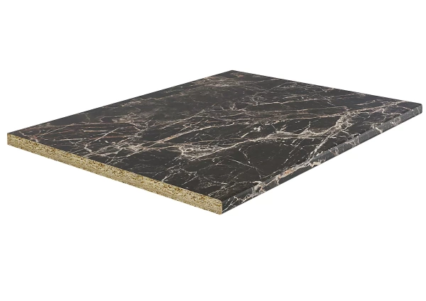 Кухня Гренада Сандал 2,4 м с закрытым пеналом (шкафы высокие) (11540)