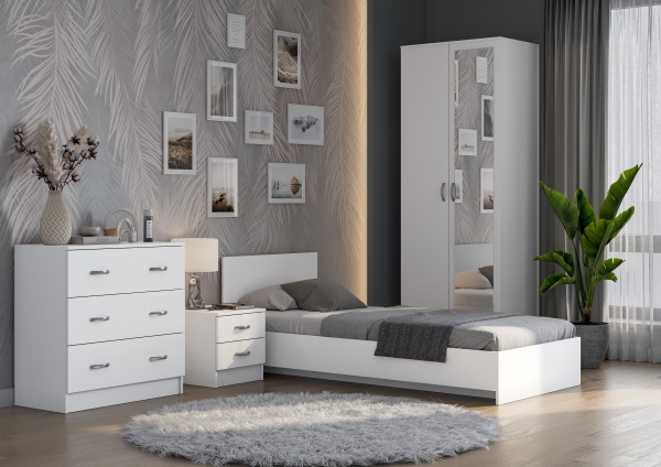Модульная спальня Ронда Белое дерево