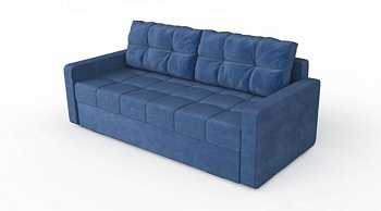 Диван Триумф синий ВЕЛЮР
