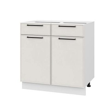 Шкаф нижний с ящиками ШН2Я 800 Либерти белый арт (МДФ 16мм МС София)