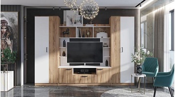 Гостиная Палермо Дуб вотан / Белый