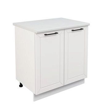 Шкаф нижний ШН 800 Корпус: ЛДСП белый 16мм; фасад: фрезеровка Кельн, МДФ софт пломбир 16 мм Шкаф нижний ШН 800 Корпус: ЛДСП белый 16мм; фасад: фрезеровка Кельн, МДФ софт пломбир 16 мм