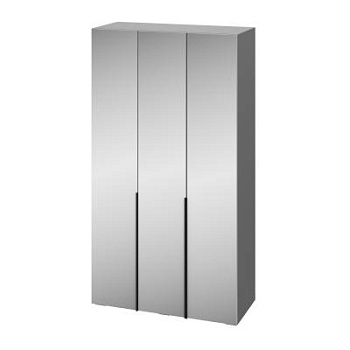 Шкаф Альмерия ШК-1200 с 3 зеркалами Серый графит / Бархат серый Шкаф Альмерия ШК-1200 с 3 зеркалами Серый графит / Бархат серый