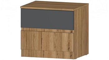 Ленора Тумба прикроватная Дуб вотан / Графит