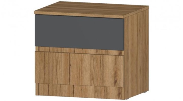 Ленора Тумба прикроватная Дуб вотан / Графит