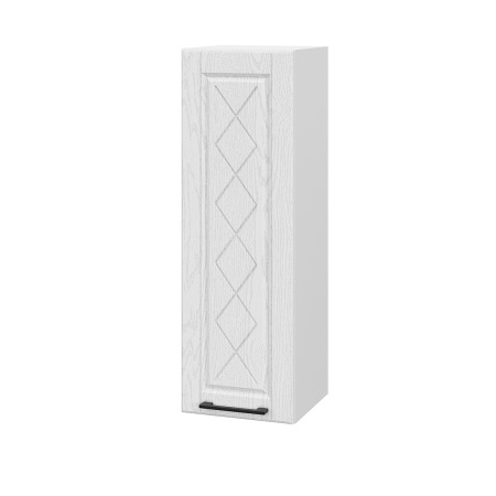 Шкаф верхний (премьер) ШВ 300Н Барселона белый массив (МДФ 16мм МС София)