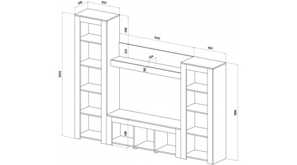 Гостиная Бруно Дуб Самдал