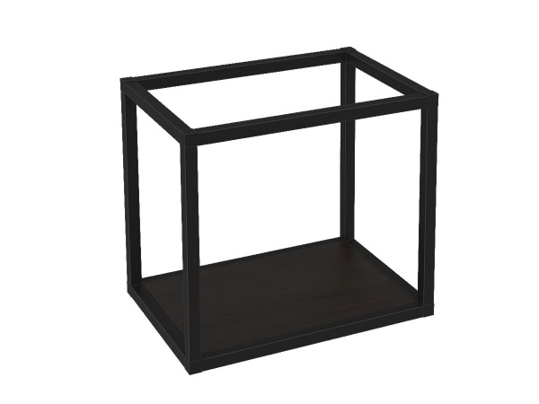 Полка "Лофт" ПМГ-Л 400 Черный/венге