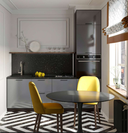 Модульная кухня Гарден Графит софт