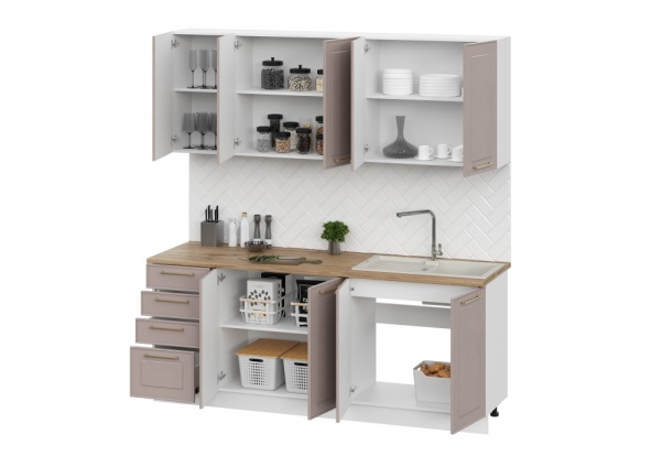 Кухня Милена 2,0м Белый / Макиато Кухня Милена 2,0м Белый / Макиато