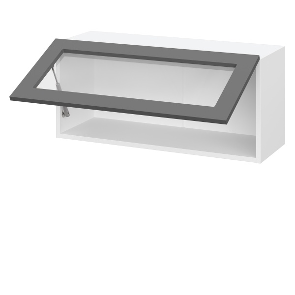 Шкаф верхний горизонтальный со стеклом ШВГС 800 Лондон дуб сканди (МДФ 16мм МС София) Шкаф верхний горизонтальный со стеклом ШВГС 800 Лондон дуб сканди (МДФ 16мм МС София)