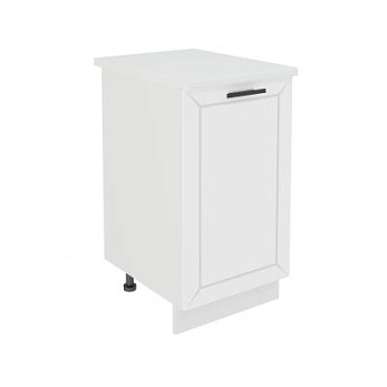 Шкаф нижний ШН 450 Корпус: ЛДСП белый 16мм; фасад: фрезеровка Кельн, МДФ софт даймонд 16мм