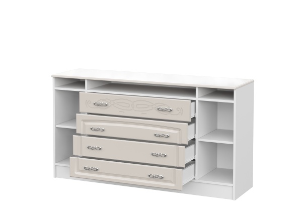 мс для спальни Венеция КМ-01 белый/жемчуг мс для спальни Венеция КМ-01 белый/жемчуг