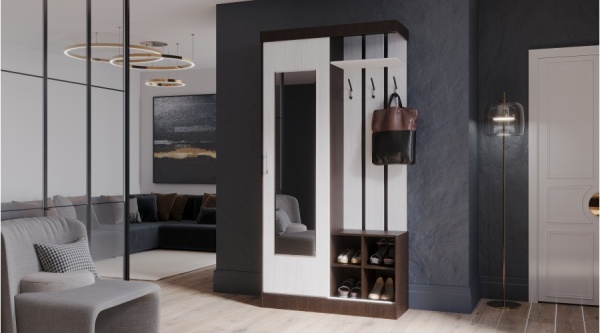 Прихожая купе Бриз Венге / Анкор светлый