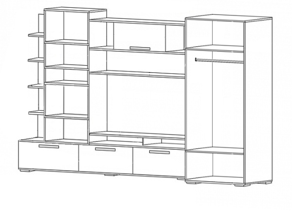 Гостиная Денвер Белый
