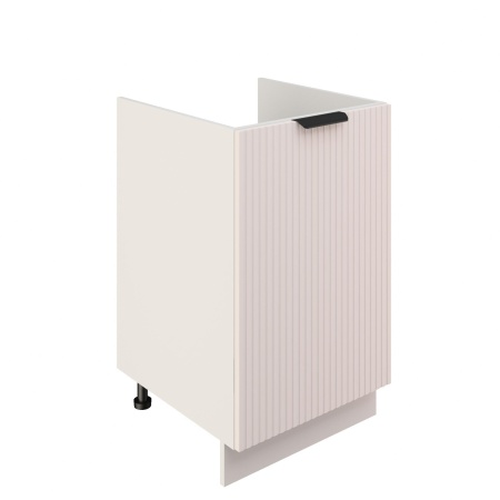 Шкаф нижний под мойку ШНМ 500 Корпус: ЛДСП белый 16мм; фасад: фрезеровка Норд Line, МДФ софт даймонд 16 мм