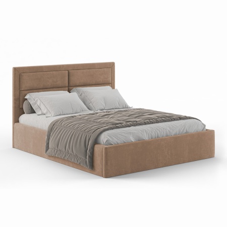 Кровать "Меган" 160*200 Велюр Velutto 18 с основанием
