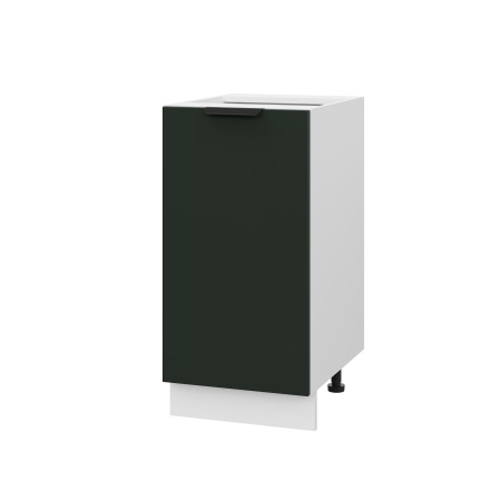 Шкаф нижний ШН 400 Корпус: ЛДСП белый 16мм; фасад: фрезеровка Норд, МДФ софт пихтовый зеленый 16 мм Шкаф нижний ШН 400 Корпус: ЛДСП белый 16мм; фасад: фрезеровка Норд, МДФ софт пихтовый зеленый 16 мм