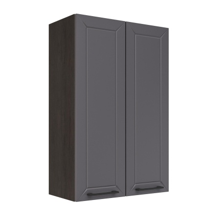 Шкаф верхний (премьер) ШВ 600Н Корпус: ЛДСП венге 16мм; фасад: фрезеровка Кельн, МДФ софт маренго 16 мм