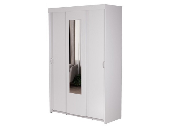 Комфорт 9 М Шкаф-купе Белый / Белый