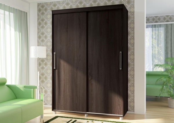 КОМФОРТ-12 ПРАЙМ 1,5м Шкаф "без зеркал" Венге / Венге