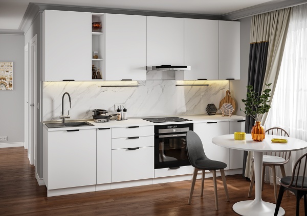 Модульная кухня Норд Софт пломбир / Норд Line Софт пломбир