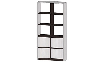 Бостон Стеллаж большой Анкор светлый / Венге