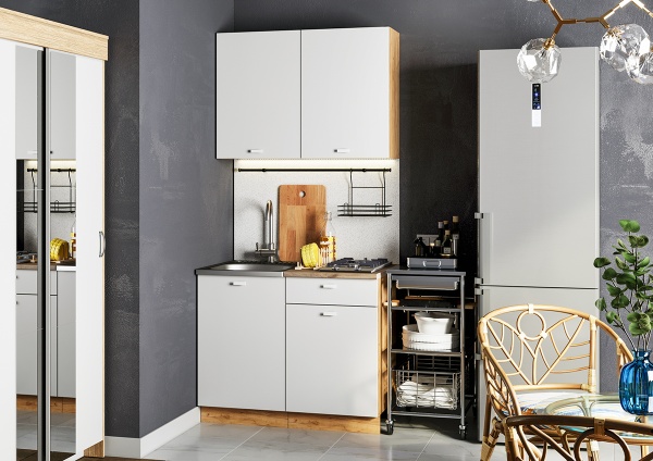 Кухня Дана 1,0 Дуб Крафт золотой / Белый