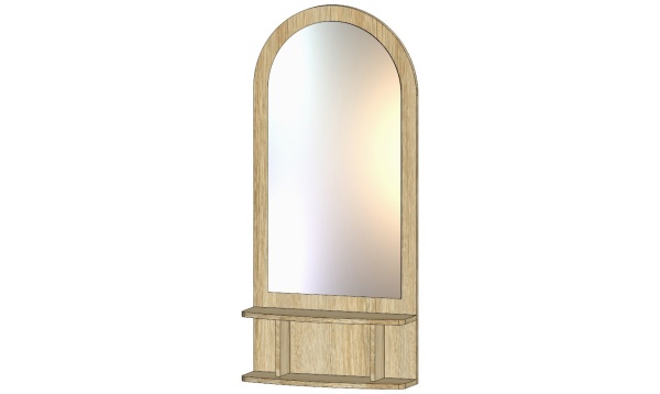 Зеркало с полкой Дуб Сонома