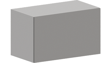 Шкаф верхний горизонтальный ШВГ 600 Гарден Лайт грей
